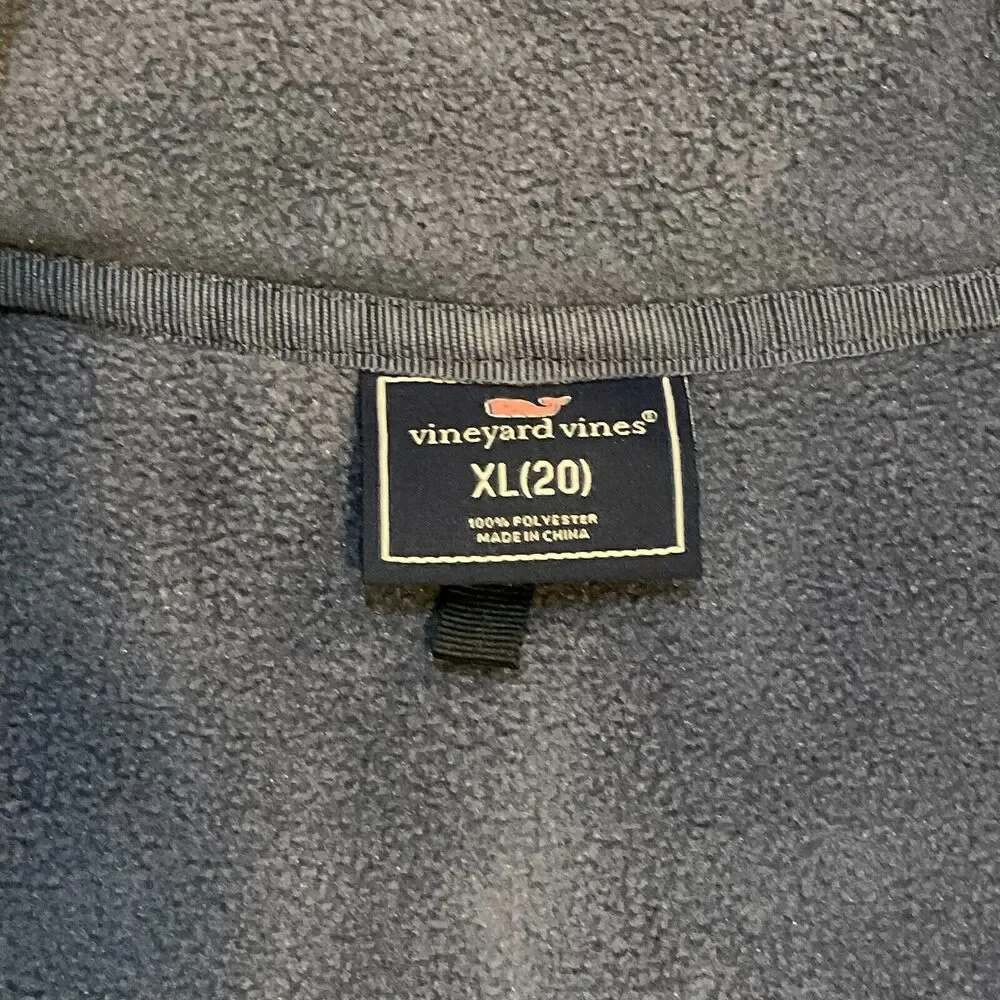 Vineyard Vines Fleece Vest Slate Blue Green Size XL 20 Kids‎ Boys Jacket Outdoor